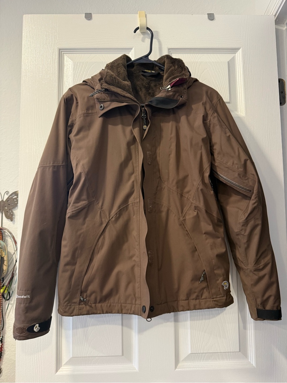 Mountain HardWear Conduit Outdoor double Jacket Women’s Brown & Purple/Maroon S
